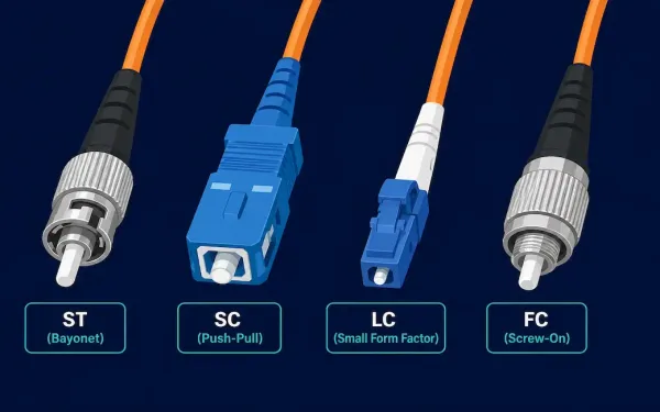 Comparison Of St, Sc, Lc, And Fc Fiber Optic Connector Types