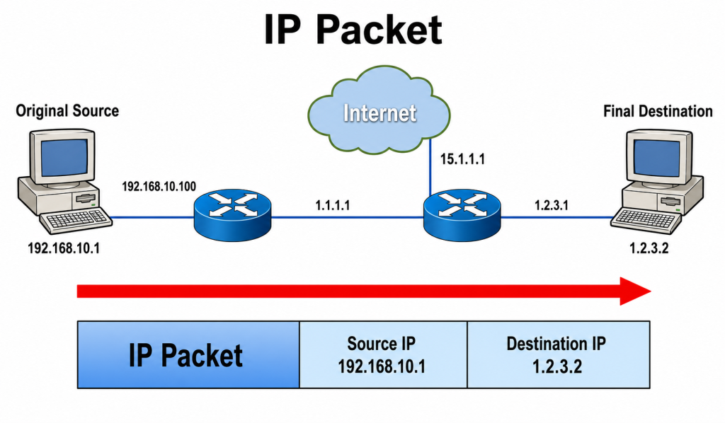 Data Link Layer And Network Layer Addresses Explained 2 Ip Packet 1 Data Link Layer And Network Layer Addresses Explained