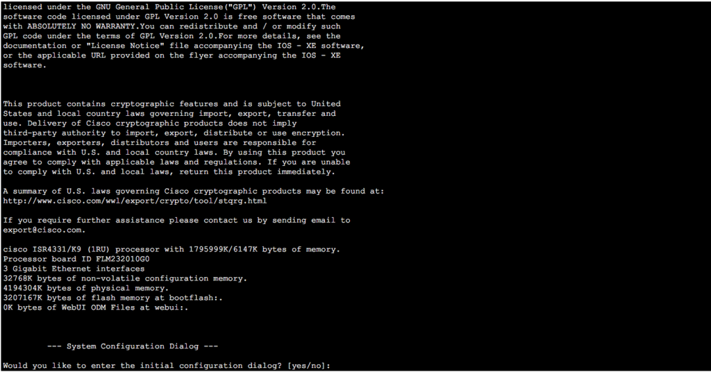 A terminal screen showing Cisco router configuration commands and their outputs, including saving configurations, entering configuration mode, and using shortcut commands.