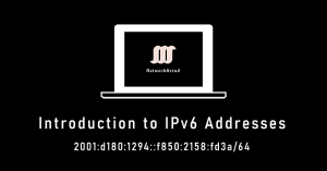 IPv6 addresses structure visualised with hexadecimal notation and interconnected nodes symbolising modern networking.