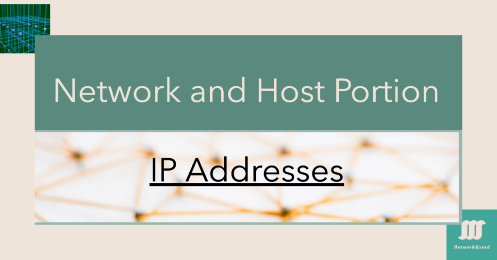 Network and Host Portion of IPv4 Address