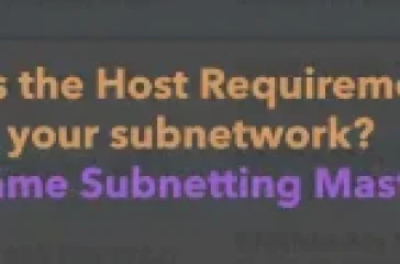 Visual diagram showing subnet ranges, binary host bits, and required hosts to illustrate how subnetting is determined based on host requirements.