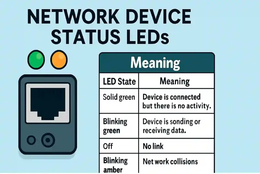 Introduction to Status LEDs of Ethernet and Network Devices Introduction to Status LEDs of Ethernet and Network Devices