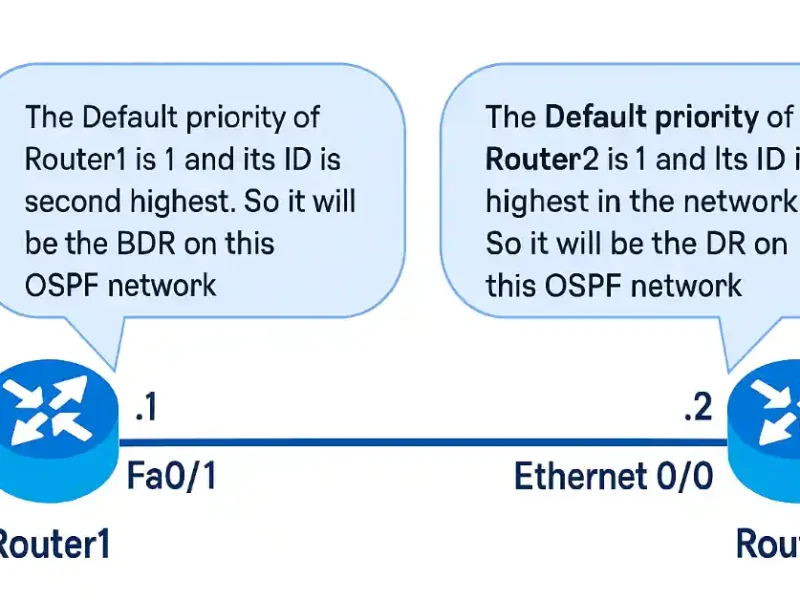 Understanding OSPF Neighbor Adjacencies, DR/BDR Election, and Database Synchronization