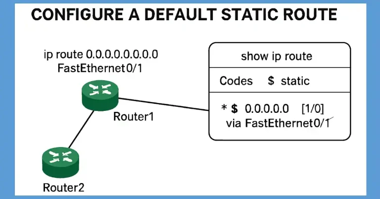 How to configure Default Route