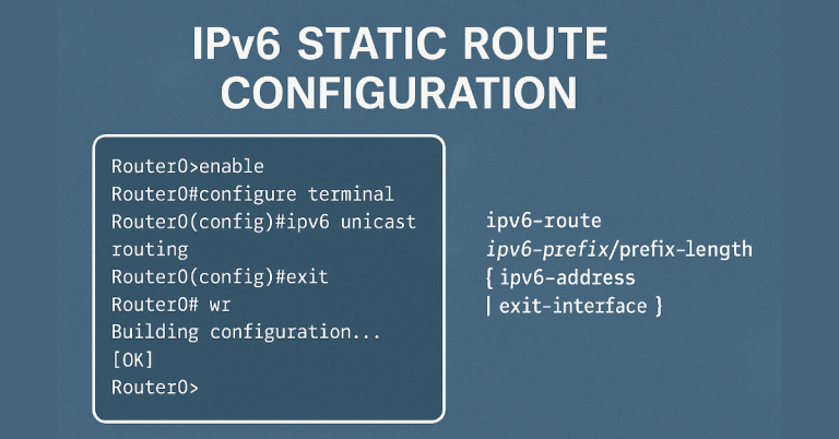 What is IPv6 route Command? – Brief Explanation