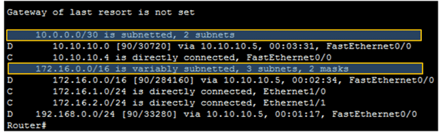Best Route, Routing Table Terms