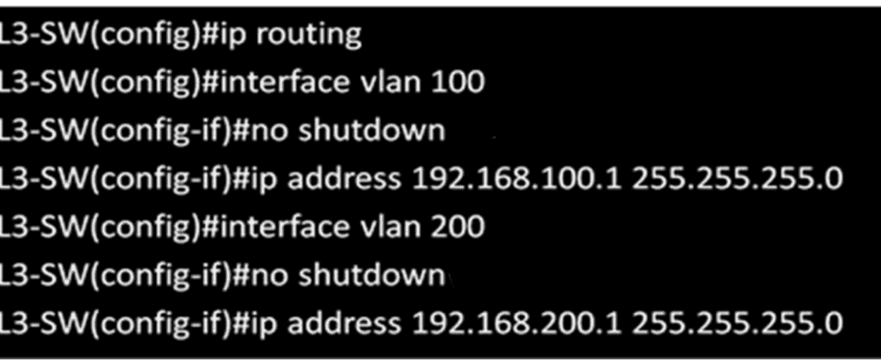 SVI - VLAN Configuration
