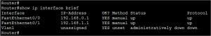 Verify Interface Settings