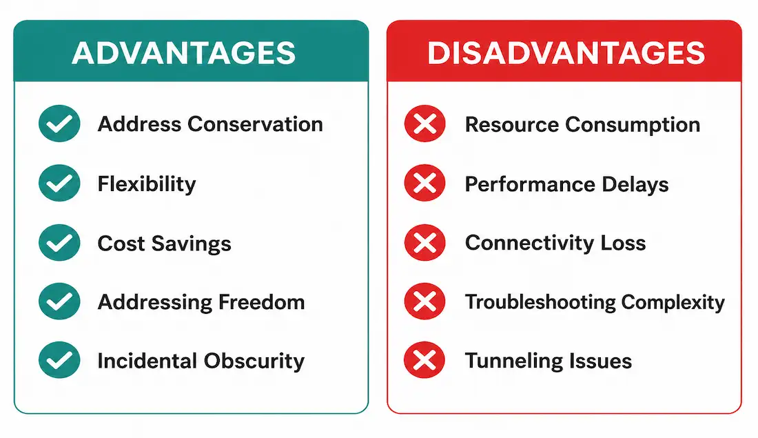 Nat Advantages And Disadvantages 1 Two-Column Comparison Of Nat'S Five Main Advantages Against Its Five Main Disadvantages