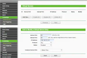 Port Forwarding