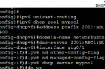 stateful DHCPv6 Server configuration