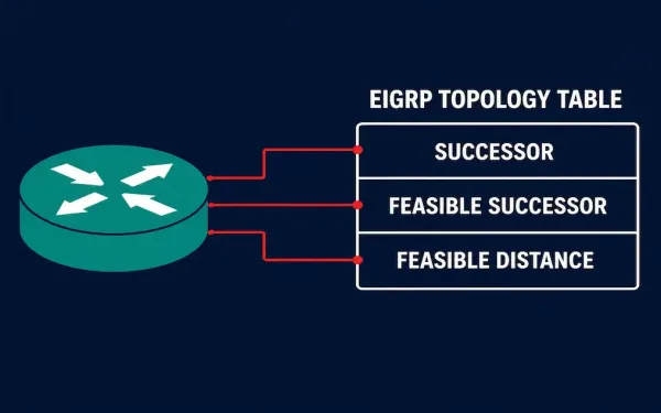 Eigrp Topology Table Diagram Showing Successor And Feasible Successor Routes