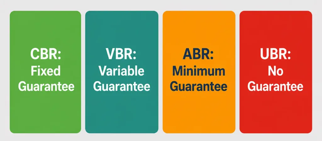 What Is Atm? Asynchronous Transfer Mode Explained 4 Comparison Of Cbr, Vbr, Abr, And Ubr Atm Traffic Categories