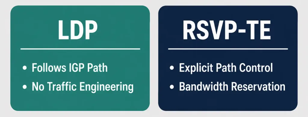 What Is Mpls? Multiprotocol Label Switching Explained 4 Comparison Of Ldp And Rsvp-Te Label Distribution Protocols