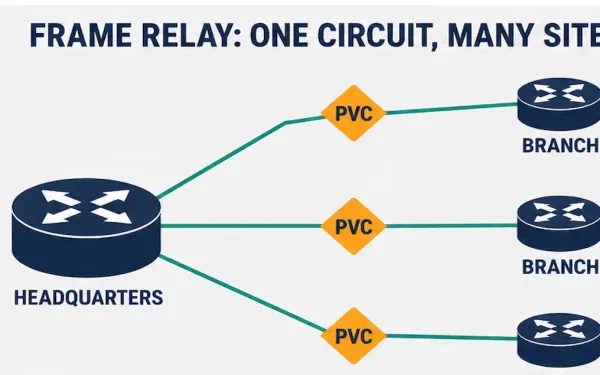 Frame Relay Network Connecting Multiple Sites Through A Single Access Circuit