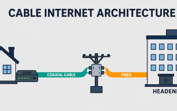 Cable Internet Connection From Home Modem To Provider Headend