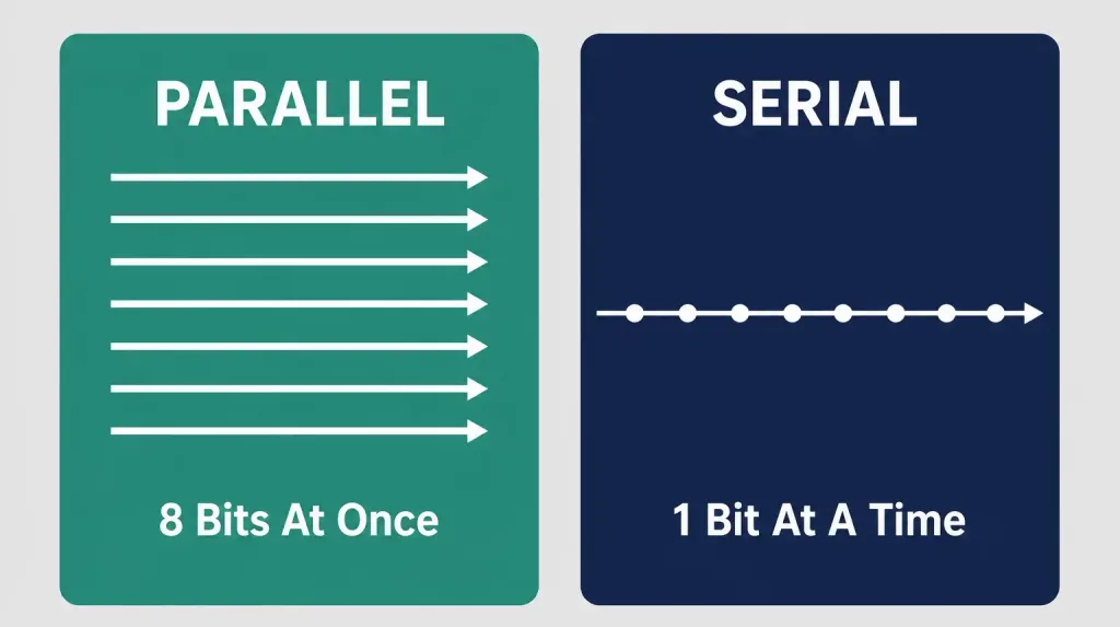 What Is A Parallel Port? History, Pinout, And How It Works 2 Comparison Of Parallel And Serial Data Transmission Methods