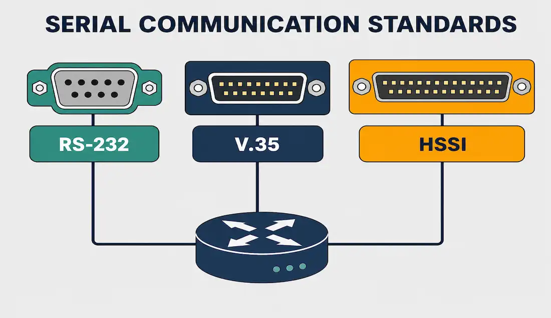 Serial Communication: Rs-232, V.35, And Hssi Explained 1 Serial Data Cable Connecting Dte And Dce Devices