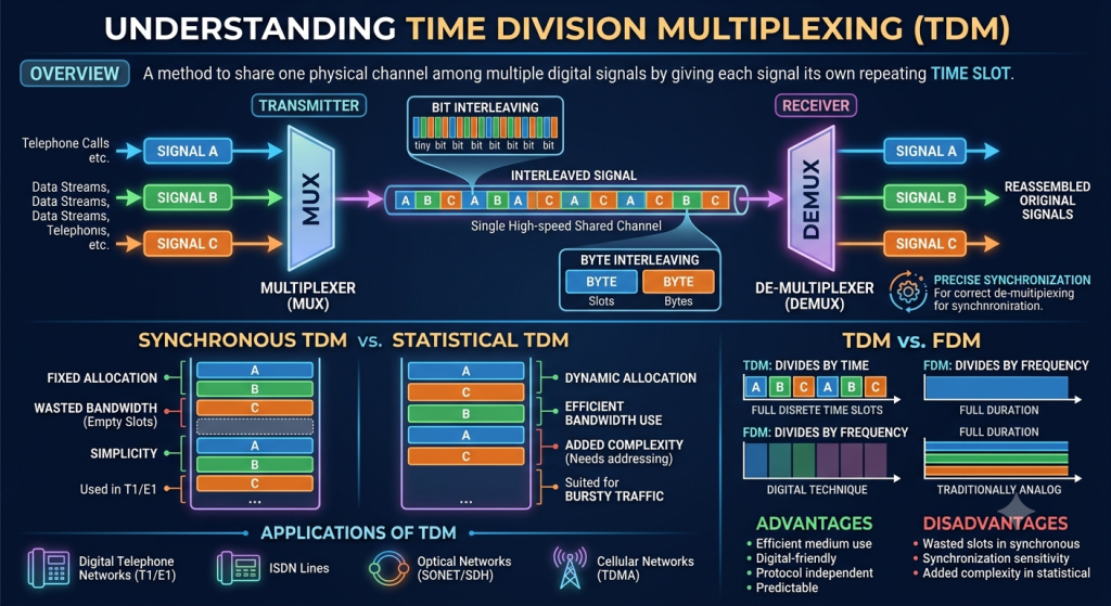 Time Division Multiplexing (Tdm): How It Works, Types, And Applications 2 Tdm Vs. Fdm