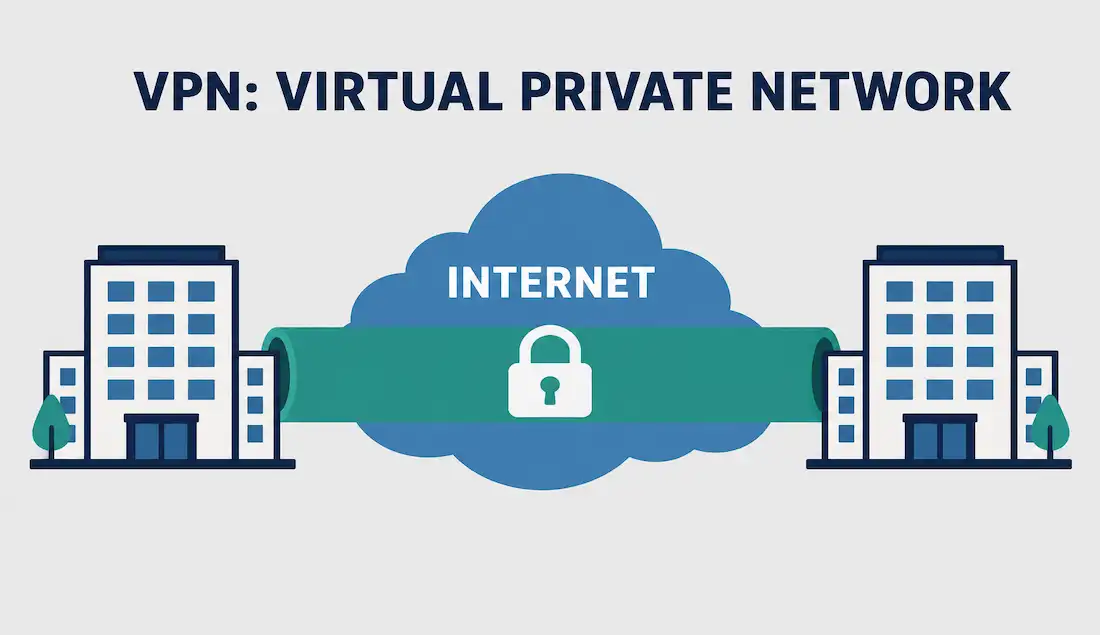 Vpn Technology: How Virtual Private Networks Work 1 Vpn Tunnel Connecting Two Networks Through An Encrypted Path
