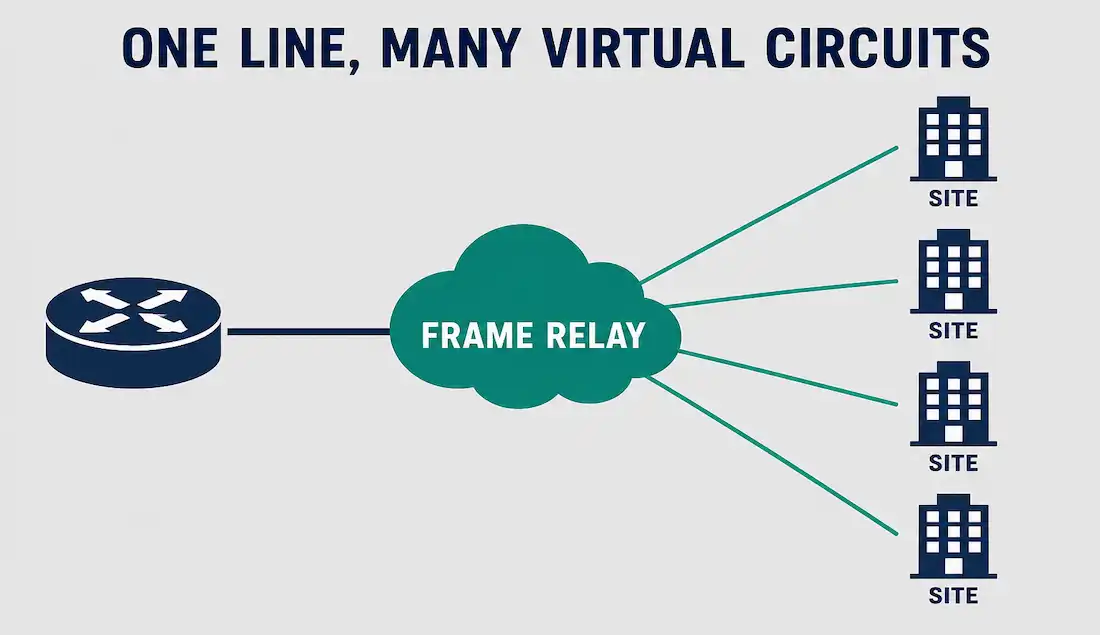 Multiple Virtual Circuits: Sharing One Physical Line Across Many Destinations 1 Multiple Virtual Circuits Sharing One Physical Line Across Many Destinations Multiple Virtual Circuits: Sharing One Physical Line Across Many Destinations