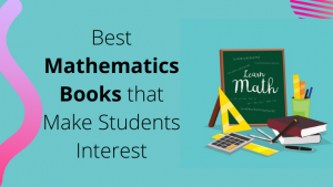 A colorful illustration depicting educational materials for mathematics including books, a laptop with graphs, and a chalkboard with equations. #Best Mathematics Books