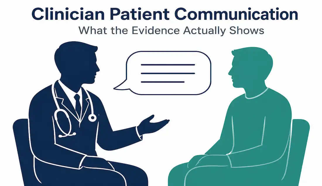 Can Clinician-Patient Communication Really Lead To Faster Recovery? 1 Illustration Of A Clinician And Patient In Conversation, Representing Effective Healthcare Communication