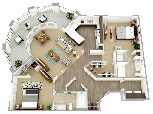 How easy is it to create 3D rendered floor plans?