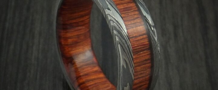 A Damascus Wood Ring is a Beautiful Gift for Any Woman