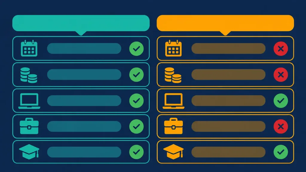 Best Digital Marketing Institutes In Jaipur: A Practical Comparison (2026) 3 Comparing Two Course Offers Side By Side