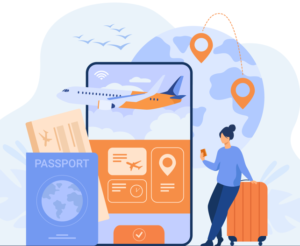 Person booking a flight online using a laptop, showcasing the steps to find cheap flights