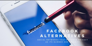 Visual representation of five alternative social media apps to Facebook, highlighting their key features.