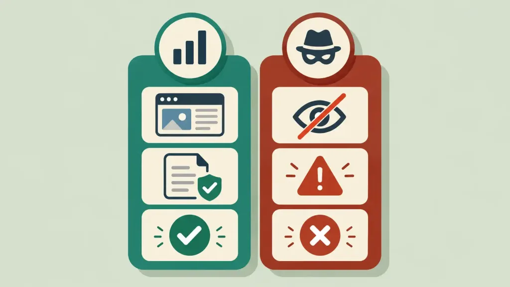 What Is An Ip Logger, And How Do You Protect Yourself From One? 2 Illustration Contrasting Disclosed Website Analytics Use Of Ip Logging With Covert, Non-Consensual Tracking Use