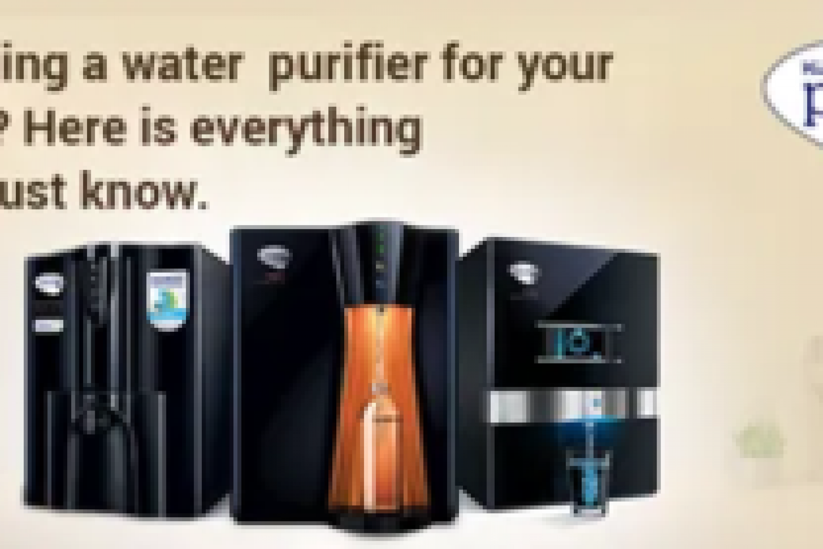 Selecting a water purifier for your home