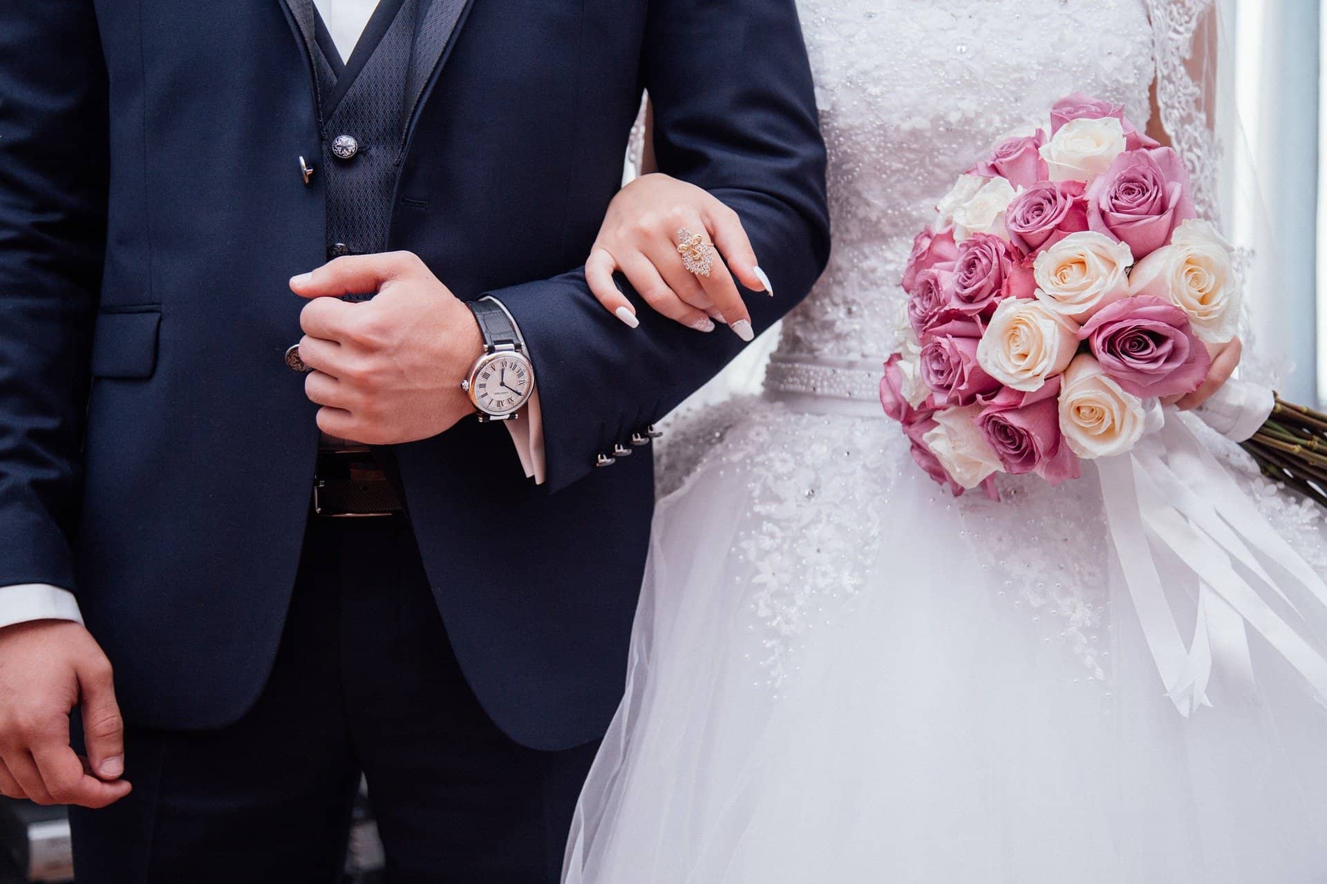 A married couple reviewing their tax documents together