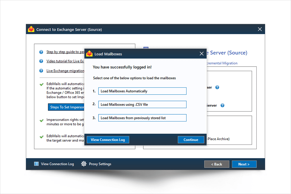 Load Mailbox Options