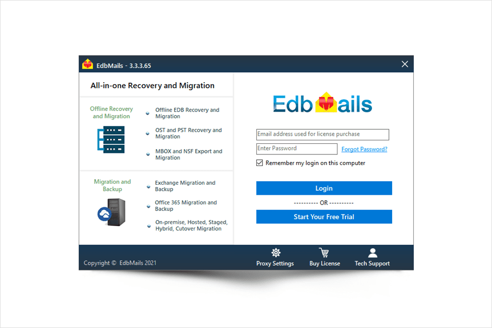 EdbMails Exchange Online