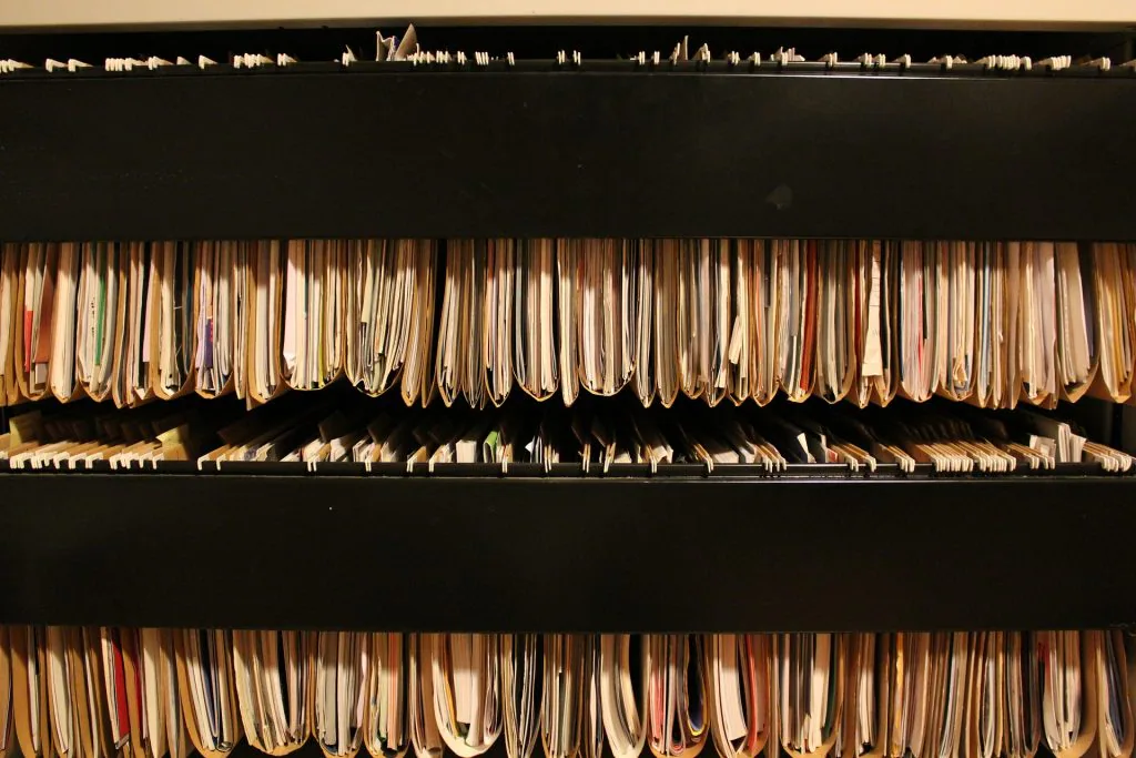 How to get organized with a filing cabinet.
