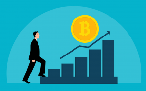 Illustration of a Bitcoin symbol connected to a network of digital contracts, representing the concept of Bitcoin smart contracts.
