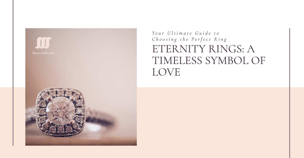 Close-up of a diamond eternity ring with a large central stone surrounded by smaller diamonds, symbolising eternal love.