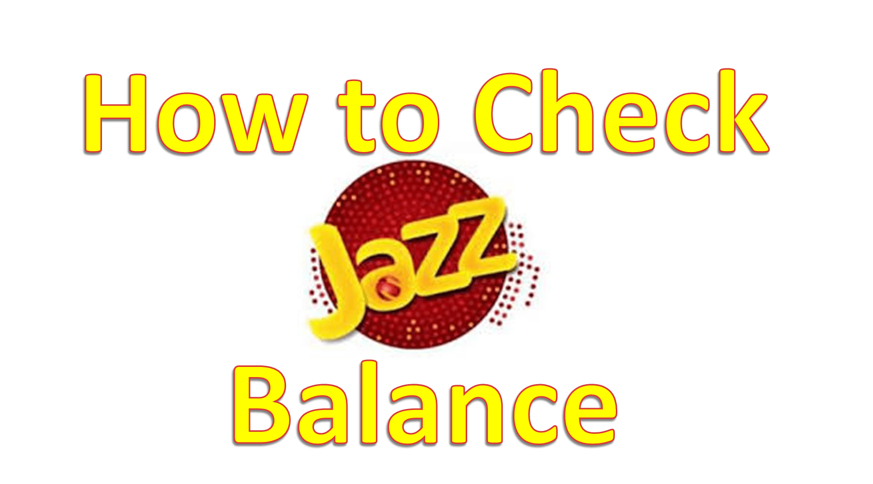 How to check Jazz Balance
