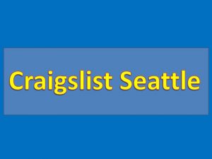 Craigslist Seattle