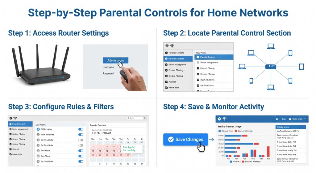 Step-By-Step Guide To Parental Controls For Home Networks 2 Parental Controls Setup Guide