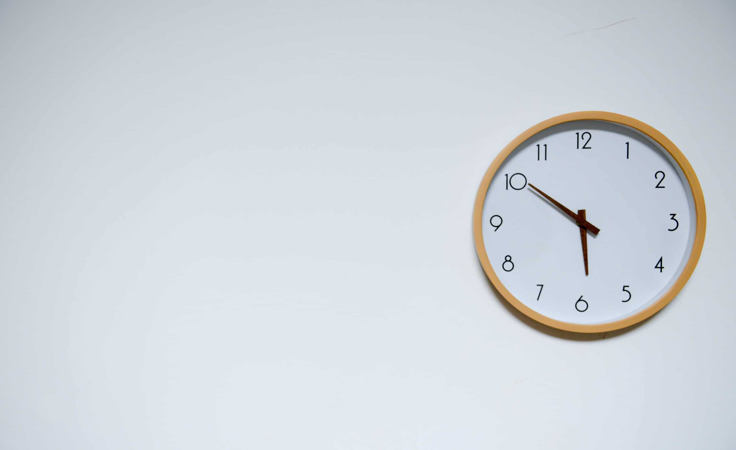 Clock showing 24 hours in a day