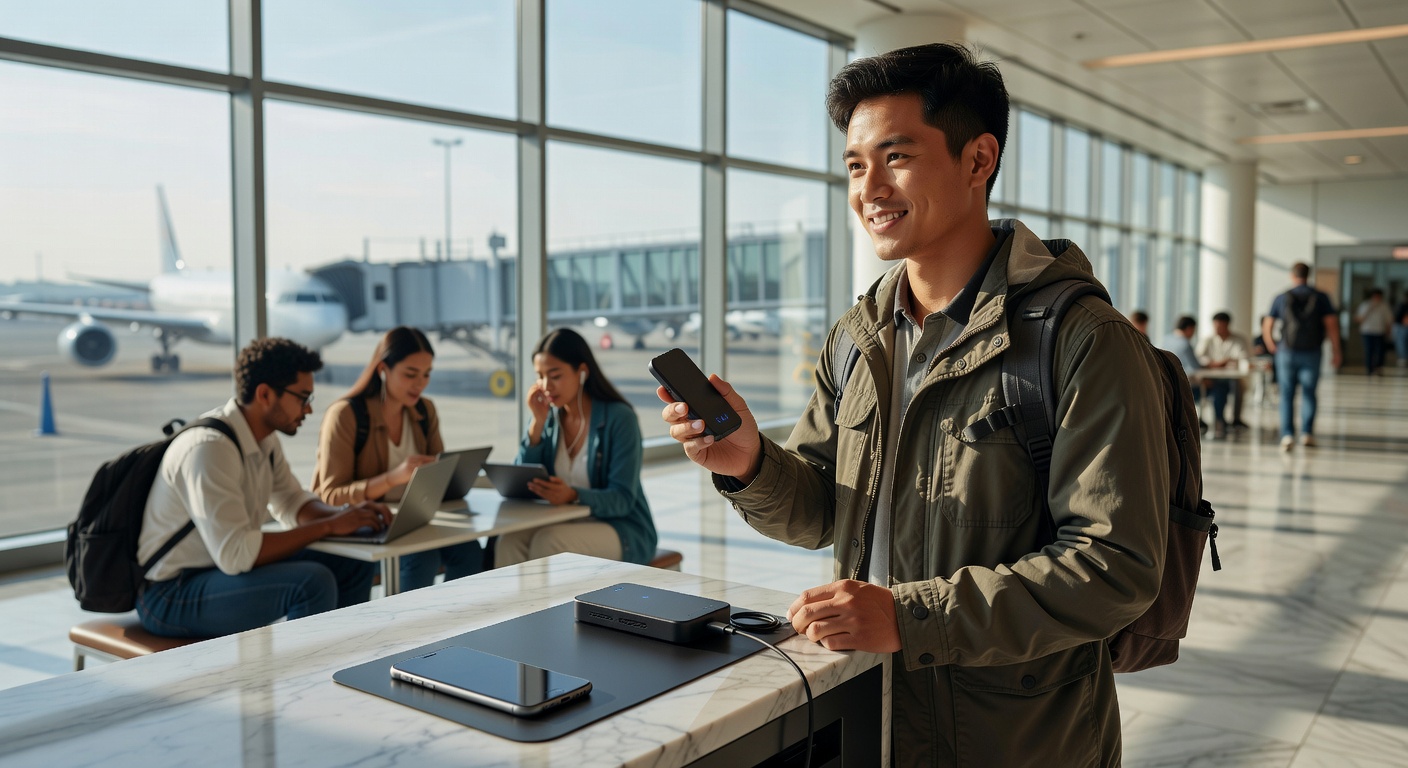 User Switches From Iphone Hotspot To 5G Router 1 5G Travel Router Replacing Iphone Hotspot For Better Connectivity