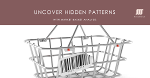 A silver shopping basket with a barcode, symbolising market basket analysis in data mining.