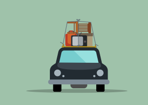 A car packed with luggage on its roof rack ready for an adventure. #Despegar