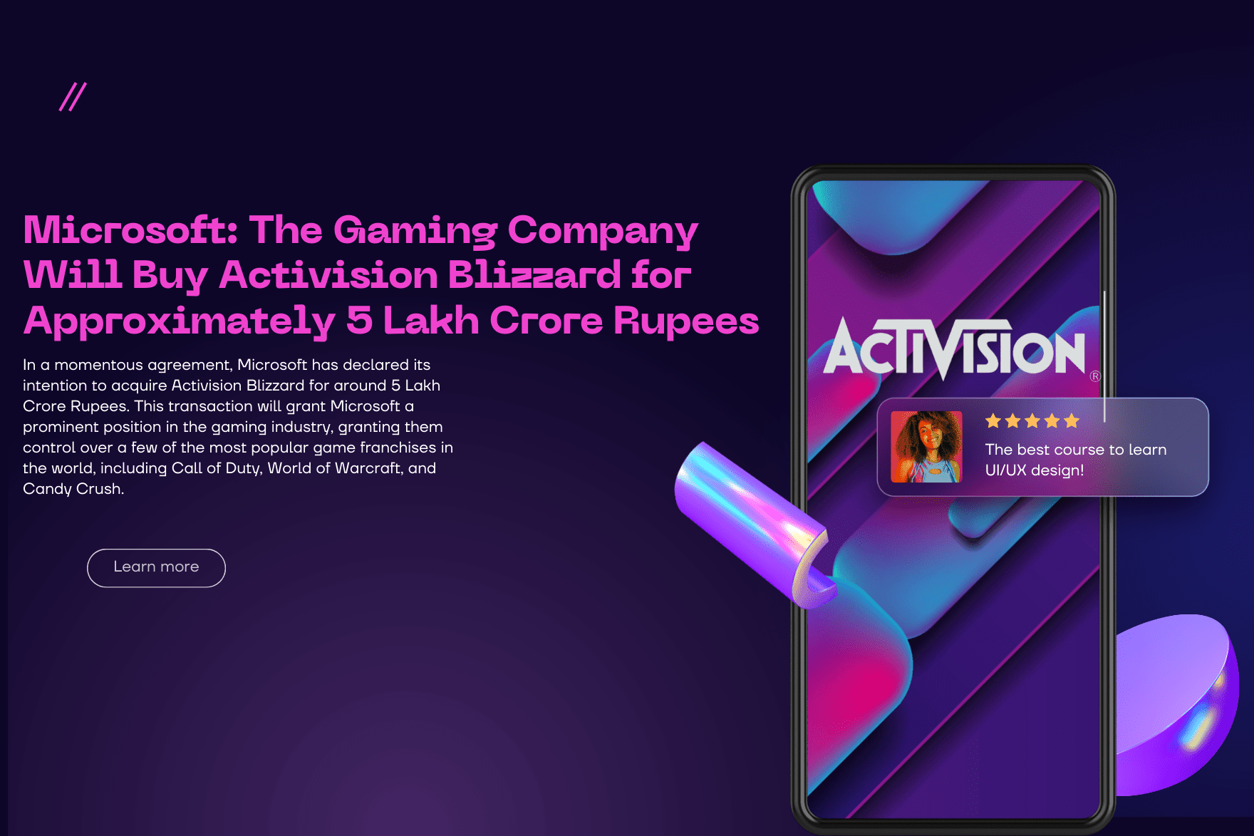 Microsoft: The Gaming Company Will Buy Activision Blizzard for Approximately 5 Lakh Crore Rupees