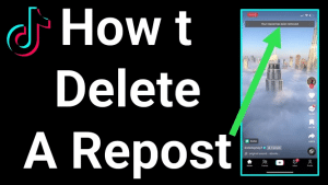 how to undo a repost on tiktok